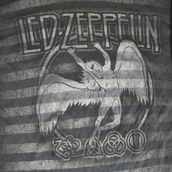 Vintage 00s Led Zeppelin Long Sleeve Thermal Shirt - Picture 1 of 7
